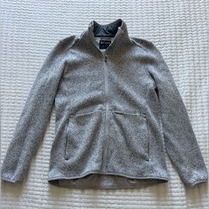 Figs Light Gray Zip-Up Jacket